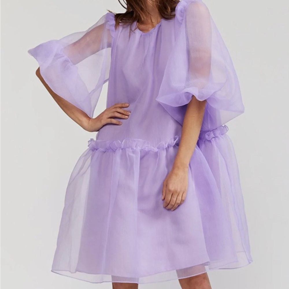 Cynthia Rowley Lavendar Purple Organza Dress